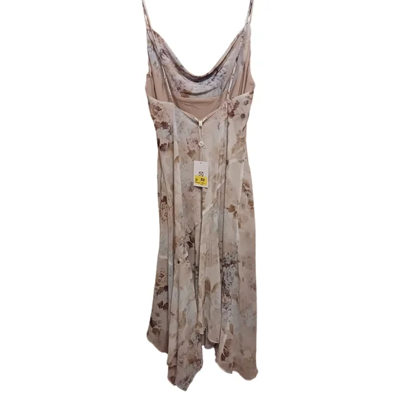 WAYF Floral Cowl Neck Handkerchief Slip Dress XL NWT Romantic Fairy Coquette - Picture 2 of 8